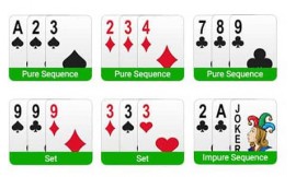 What are the sequences in Indian Rummy?
